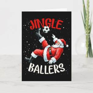 Jingle Llers Lustiger Weihnachtsmann Fußll Weihnac Karte
