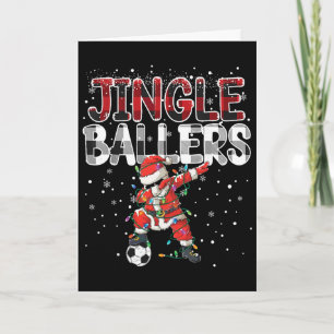 Jingle Llers Weihnachtsmann Fußll Weihnachten Fußb Karte