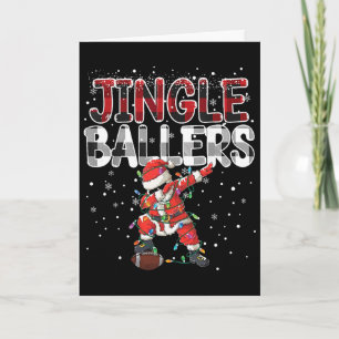 Jingle Llers Weihnachtsmann Fußll Weihnachten Fußb Karte