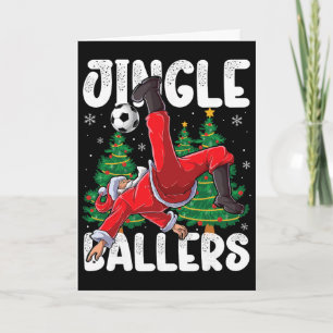 Jingle Llers Weihnachtsmann Fußll Weihnachten Fußb Karte