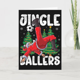 Jingle Llers Weihnachtsmann Fußll Weihnachten Fußb Karte