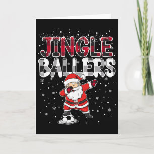 Jingle Llers Weihnachtsmann Fußll Weihnachten Fußb Karte