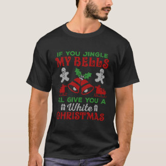 Jingle, meine Glocken geben dir ein hässliches Wei T-Shirt