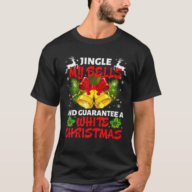 Jingle meine Glocken und Guaran ein Weihnachtsfest T-Shirt (Vorderseite)