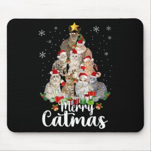 Jingle Meow Lustige Katzen Weihnachts-Shirts Für K Mousepad