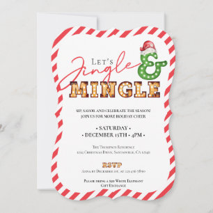 Jingle & Mingle Christmas Marquee Holiday Season Einladung