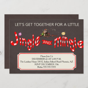 Jingle & Mingle Christmas Party Einladung