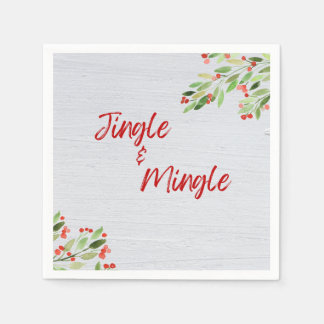Jingle & Mingle Cocktail Napkins Serviette