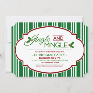 Jingle & Mingle Company Christmas Party Einladung