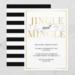Jingle & Mingle   Elegante Feiertage Einladung