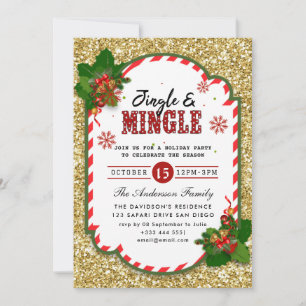 Jingle & Mingle Holiday Party Einladung