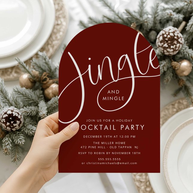 Jingle & Mingle Holiday Party Einladung (Von Creator hochgeladen)