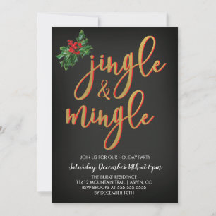 Jingle & Mingle Holiday Party Einladung