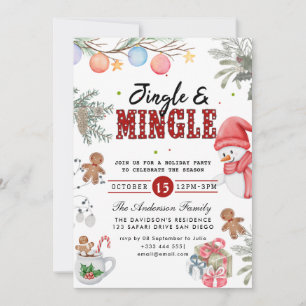 Jingle & Mingle Holiday Party Einladung