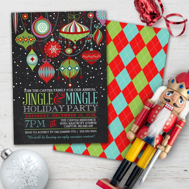 Jingle & Mingle Holiday Party | Weihnachts-Party Einladung (Von Creator hochgeladen)