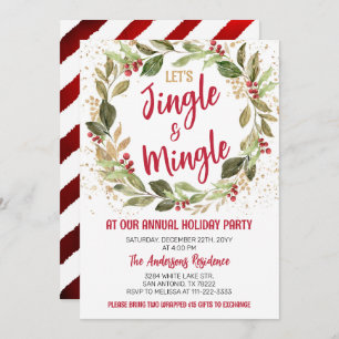 Jingle & Mingle Holiday Party - Weihnachtsfest Einladung