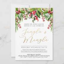 Jingle & Mingle im Fresh Garland Event Einladung