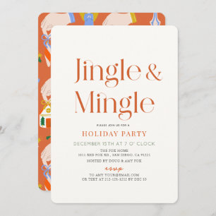 Jingle & Mingle Minimal Weihnachtsfeier Einladung