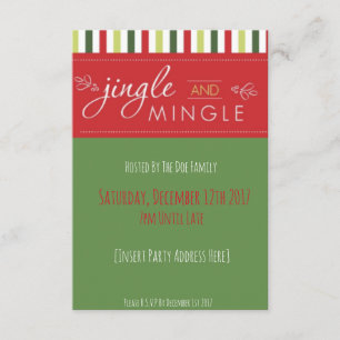 Jingle & Mingle! Weihnachts-Party Einladung