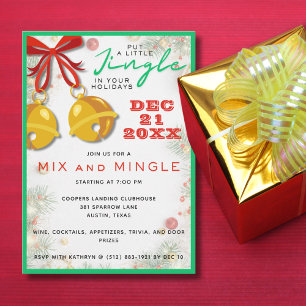Jingle Mix and Mingle Christmas Holiday Einladung