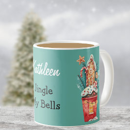 Jingle My Bells Magical House Illustration 11oz Kaffeetasse