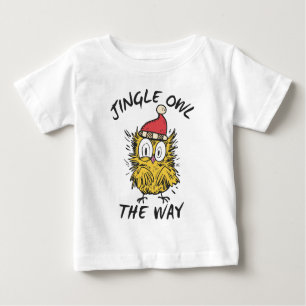Jingle Owl the way Funny Santa Owl Baby T-shirt