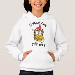 Jingle Owl the way Funny Santa Owl Hoodie
