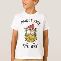Jingle Owl the way Funny Santa Owl