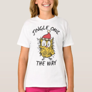 Jingle Owl the way Funny Santa Owl T-Shirt