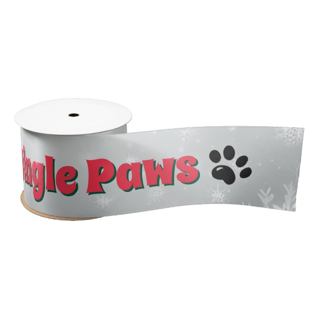 Jingle Paws and Boxer Dog Joy Satinband (Spule)