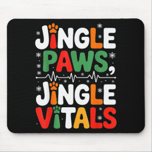 Jingle Paws Jingle Vitals Lustige Tierärztin Weihn Mousepad