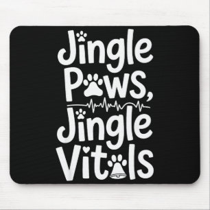 Jingle Paws Jingle Vitals Lustige Tierärztin Weihn Mousepad