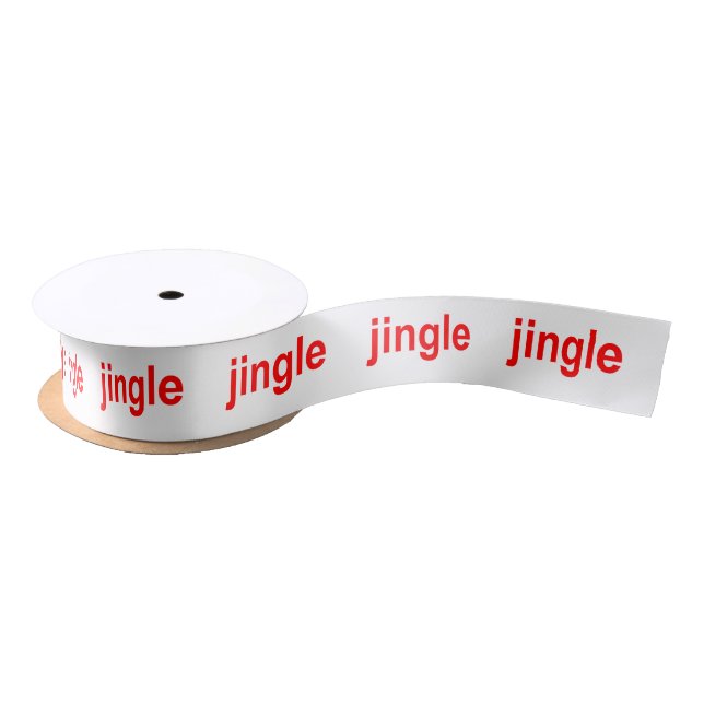 Jingle Red Satinband (Spule)