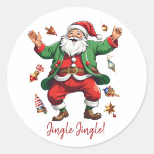 Jingle! Runder Aufkleber