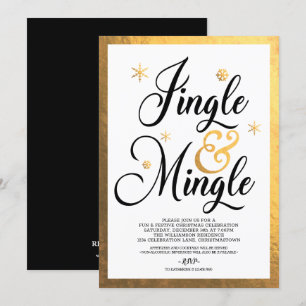 Jingle und Mingle Christmas Party Einladung