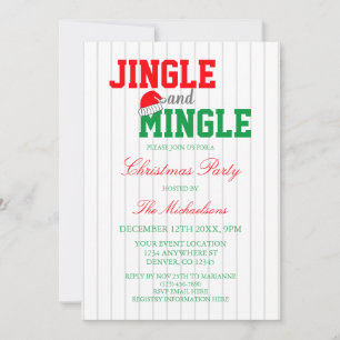 Jingle und Mingle Christmas Party Einladung