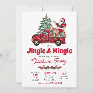 Jingle und Mingle Christmas Party Einladung