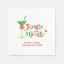 Jingle und Mingle Christmas Party Serviette
