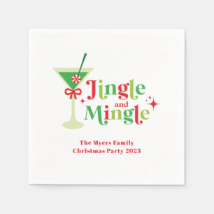 Jingle und Mingle Christmas Party Serviette