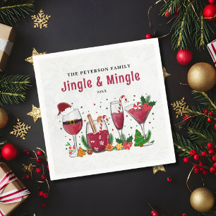 Jingle und Mingle Christmas Party Serviette