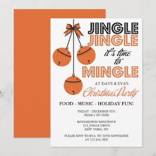 Jingle und Mingle Holiday/Christmas Party Einladung