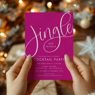 Jingle und Mingle Holiday Cocktail Einladung