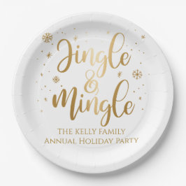Jingle und Mingle Holiday Napkins Pappteller