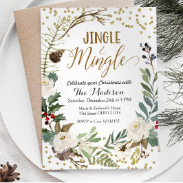 Jingle und Mingle Weihnachts-Party Einladung
