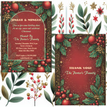 Jingle und Mingle Weihnachts-Stechpalmen-Motive ro