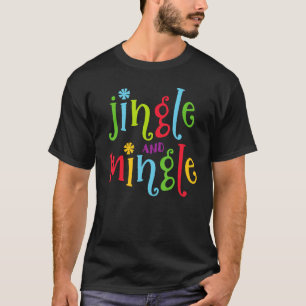 Jingle und Mingle. Weihnachtsbaum Santa T-Shirt