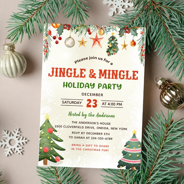 Jingle und Mingle Weihnachtsfeier Einladung (Von Creator hochgeladen)