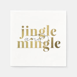 Jingle und Mingle Weihnachtsfeier Serviette