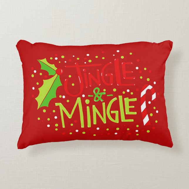Jingle und Mingle Zierkissen (Vorderseite)