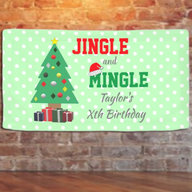 Jingle und Mingle zum Geburtstag Banner (Von Creator hochgeladen)